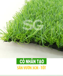 Cỏ nhân tạo sân vườn 3cm tốt