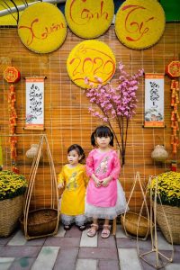 Cổng chợ quê ngày tết trường mầm non đẹp 2020