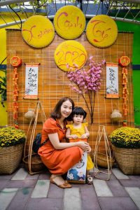 Cổng chợ quê ngày tết trường mầm non đẹp 2020