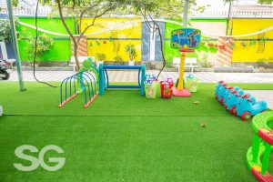 Cỏ nhân tạo sân trường mầm non ở Nha Trang