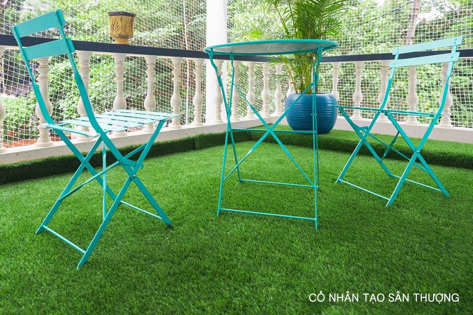 Thảm cỏ nhân tạo sân thượng đẹp