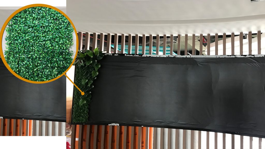 thi công vách cây giả