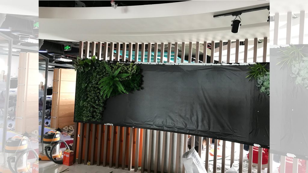 thi công vách cây giả