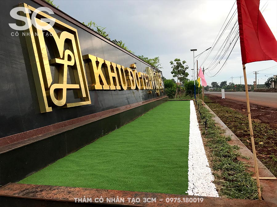 Thi công thảm cỏ nhân tạo 3cm