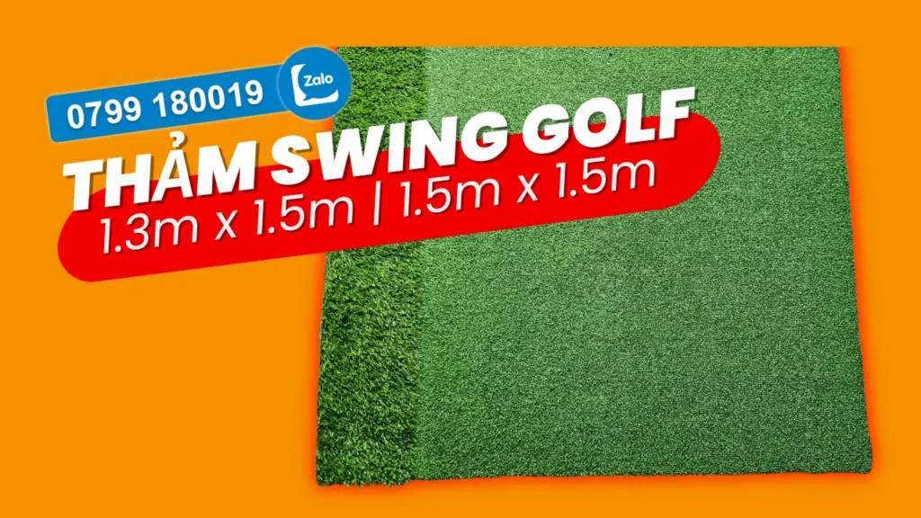 Thảm tập Swing Golf tại nhà 1.2m, 1.5m