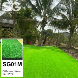 Thảm cỏ nhân tạo 1cm xanh non