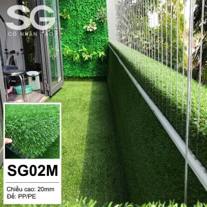 Thảm cỏ nhân tạo 2cm giá rẻ