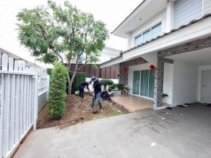 Làm nền công trình cỏ nhân tạo sân vườn quận 8