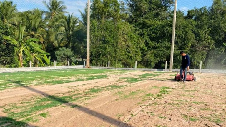 Công trình làm sân bóng đá tại Bù Đăng - Bình Phước