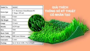 Thông số kỹ thuật cỏ nhân tạo