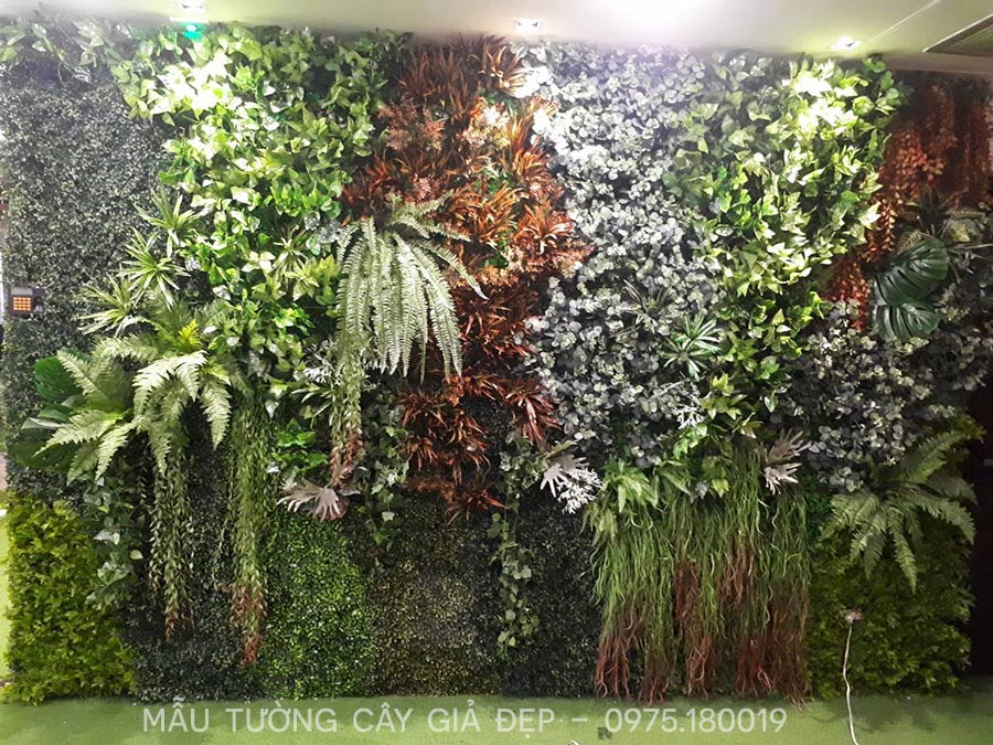 50+ Mẫu tường cây giả trang trí văn phòng làm việc 26 Tường cây giả trang trí văn phòng
