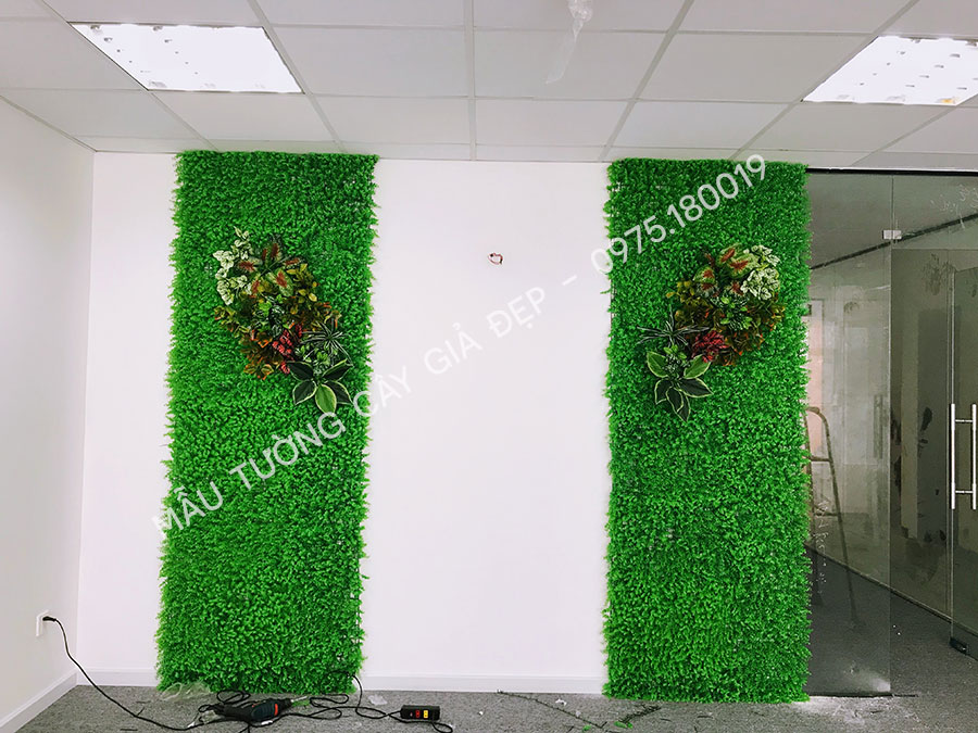 50+ Mẫu tường cây giả trang trí văn phòng làm việc 19 Tường cây giả trang trí văn phòng