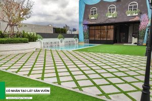 Cỏ nhân tạo lát sân vườn đẹp
