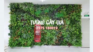 Tường cây giả