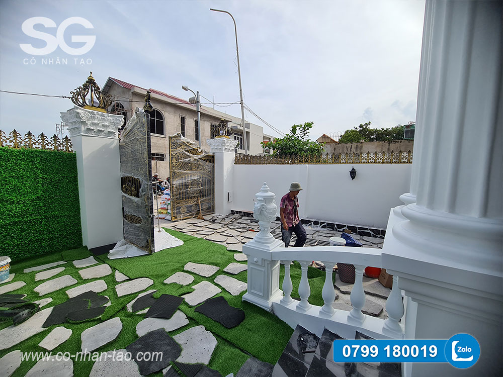 Trang trí sân vườn & tường cây giả Vũng Tàu 4 tuongcaygia Vung tau 2