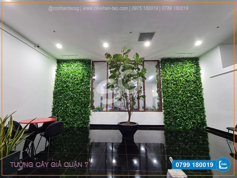 Tường cây giả quận 7