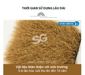 Rơm nhân tạo - Mái tranh nhân tạo