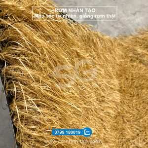 Rơm nhân tạo - Mái tranh nhân tạo