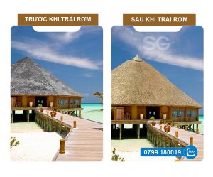 Rơm nhân tạo - Mái tranh nhân tạo