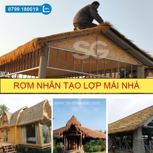 Rơm nhân tạo - Mái tranh nhân tạo