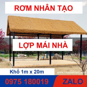 Rơm nhân tạo - Mái tranh nhân tạo