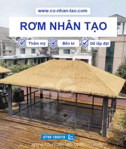 Rơm nhân tạo - Mái tranh nhân tạo