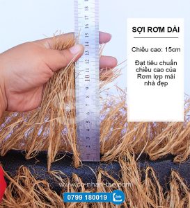 Rơm nhân tạo - Mái tranh nhân tạo
