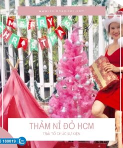 Thảm nỉ đỏ HCM giá rẻ