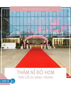 Thảm nỉ đỏ HCM giá rẻ