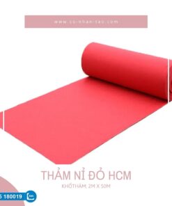 Thảm nỉ đỏ HCM giá rẻ