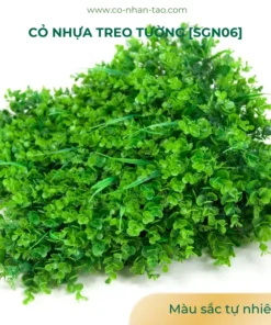 Cỏ mắt trâu may mắn nhựa trang trí tường