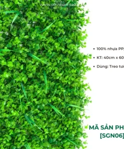Tấm cỏ nhựa treo tường - Mắt trâu may mắn