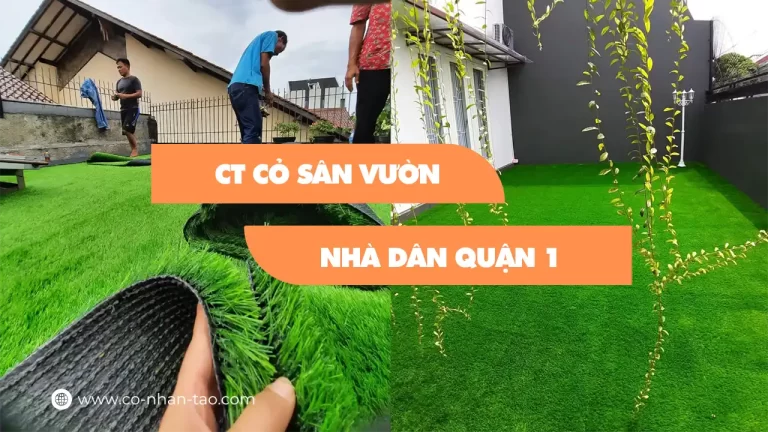 Thi công cỏ nhân tạo ở Quận 1, Tp HCM