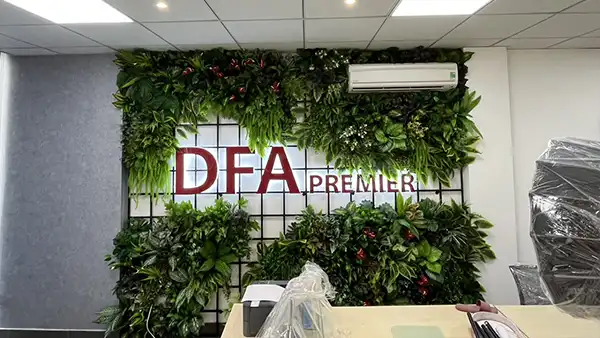 Tường cây giả trang trí quán/cửa hàng/shop/văn phòng