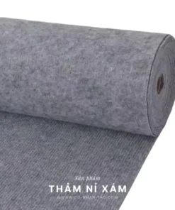 Thảm nỉ xám trải sàn
