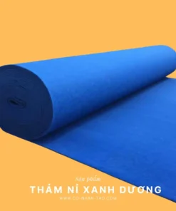 Thảm nỉ màu xanh dương sự kiện