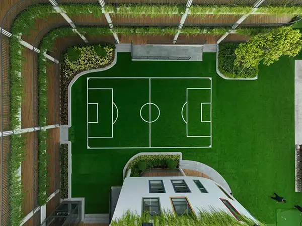 Cỏ nhân tạo trải sân bóng cho trường quốc tế