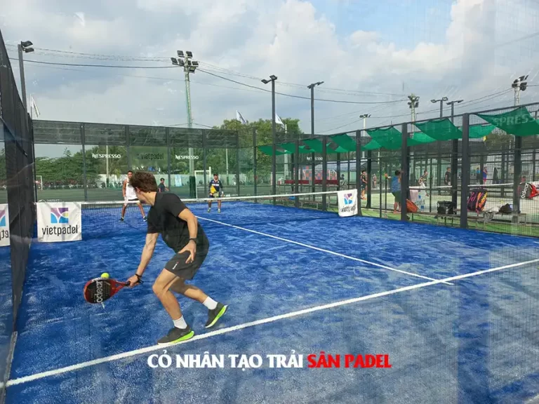 Cỏ nhân tạo trải sân padel