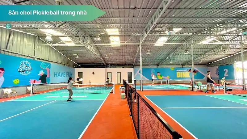 Sân chơi Pickleball trong nhà