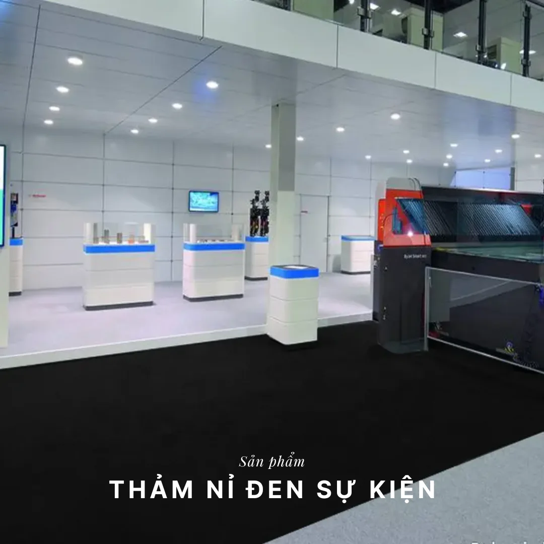 Thảm nỉ đen sự kiện