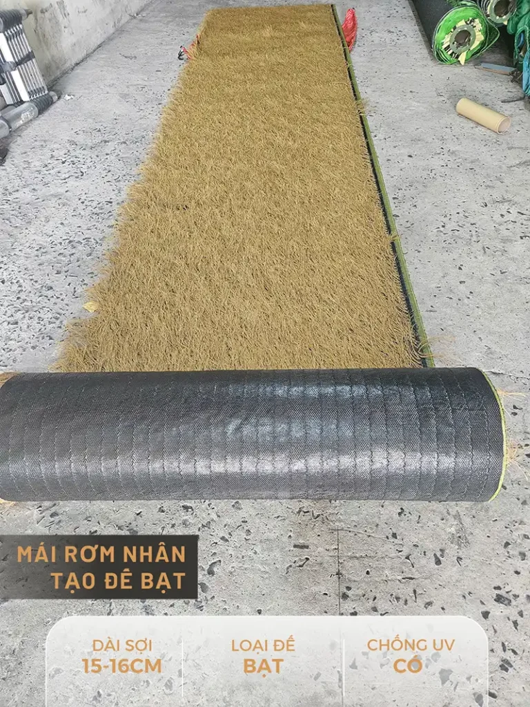 Thảm rơm nhân tạo lợp mái