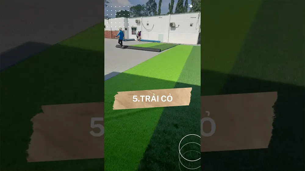 Quy trình làm sân cỏ nhân tạo