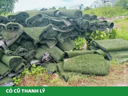 Cỏ nhân tạo cũ thanh lý