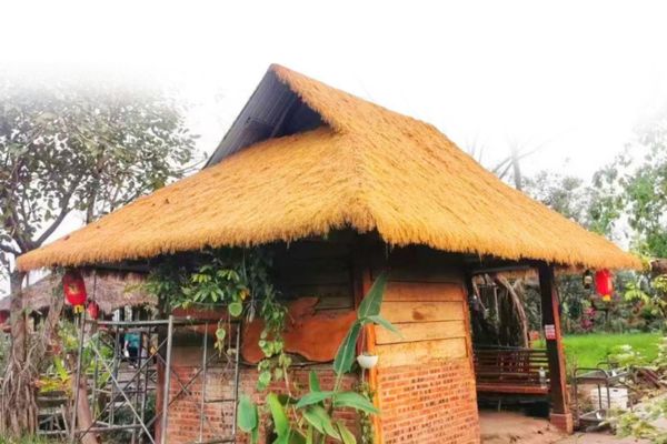 Rơm nhân tạo lợp mái