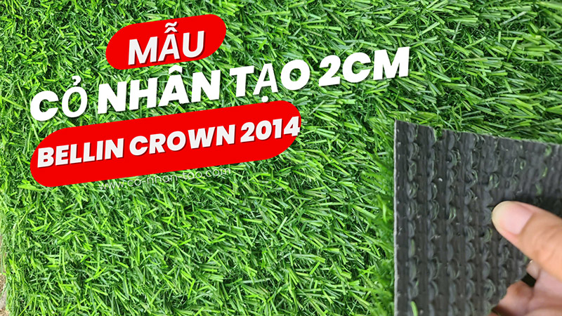 Cỏ nhân tạo 2cm bellin Crown 2014