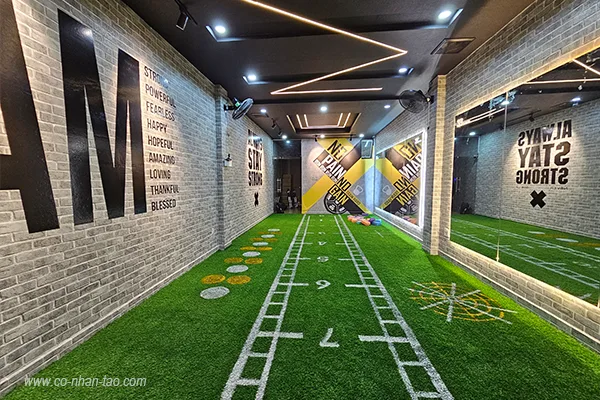 Cỏ nhân tạo trải phòng GYM