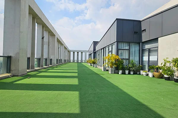 Trải cỏ nhân tạo sân thượng