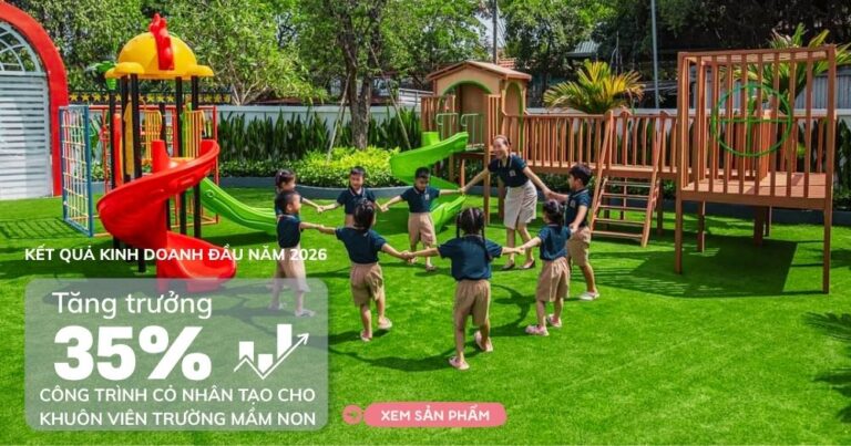 Cỏ nhân tạo trường mầm non