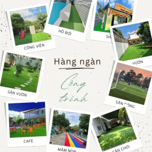 Công trình thi công Cỏ nhân tạo Bạc Liêu
