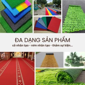 Sản phẩm cỏ nhân tạo ở Bạc Liêu